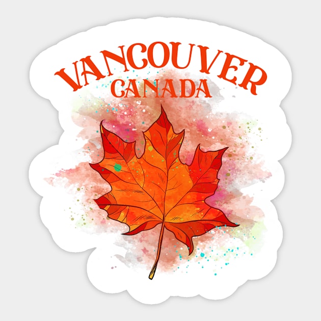 Leaf Canadian Sticker by Teeium